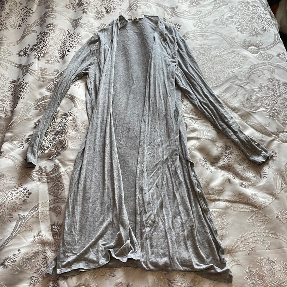 Grey Long Cardigan